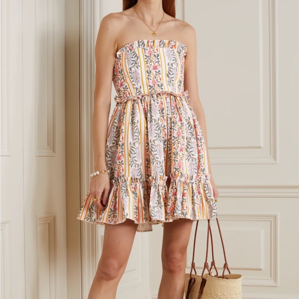 Agua by Agua Bendita Rosa Floral Strapless Dress